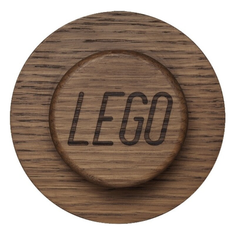 Lego Tmavá dubová sada tří věšáků LEGO Wood