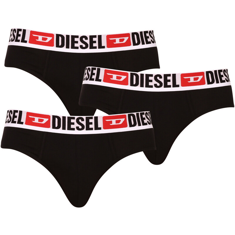 3PACK pánské slipy Diesel černé (00SH05-0DDAI-E3784)