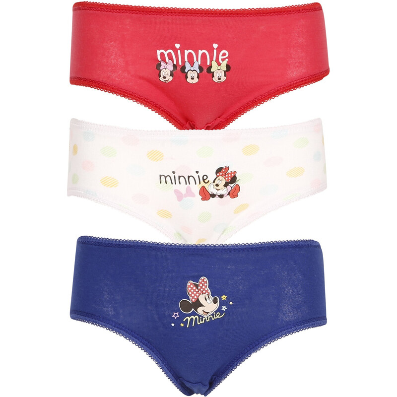 3PACK dívčí kalhotky E plus M Minnie vícebarevné