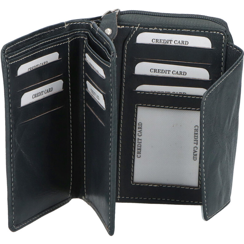 Dámská kožená peněženka tmavě modrá - Tomas Pierluigi tmavě modrá