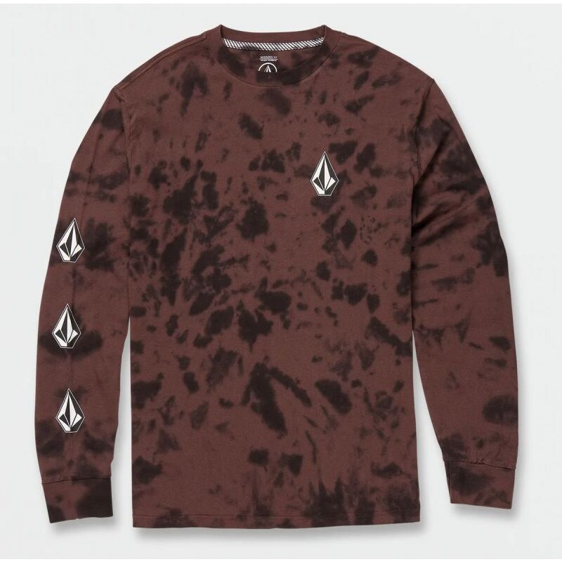 Volcom TRIKO VOLCO Iconic Stone Dye L/S - hnědá -