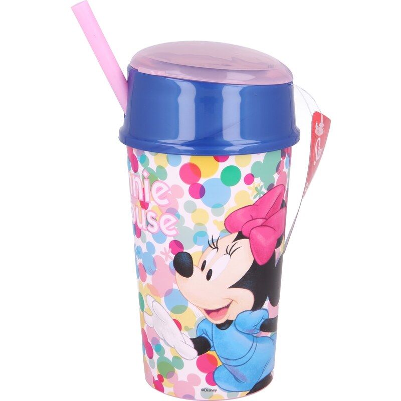 Storline Kelímek na pití MINNIE svačinka s brčkem 400ml