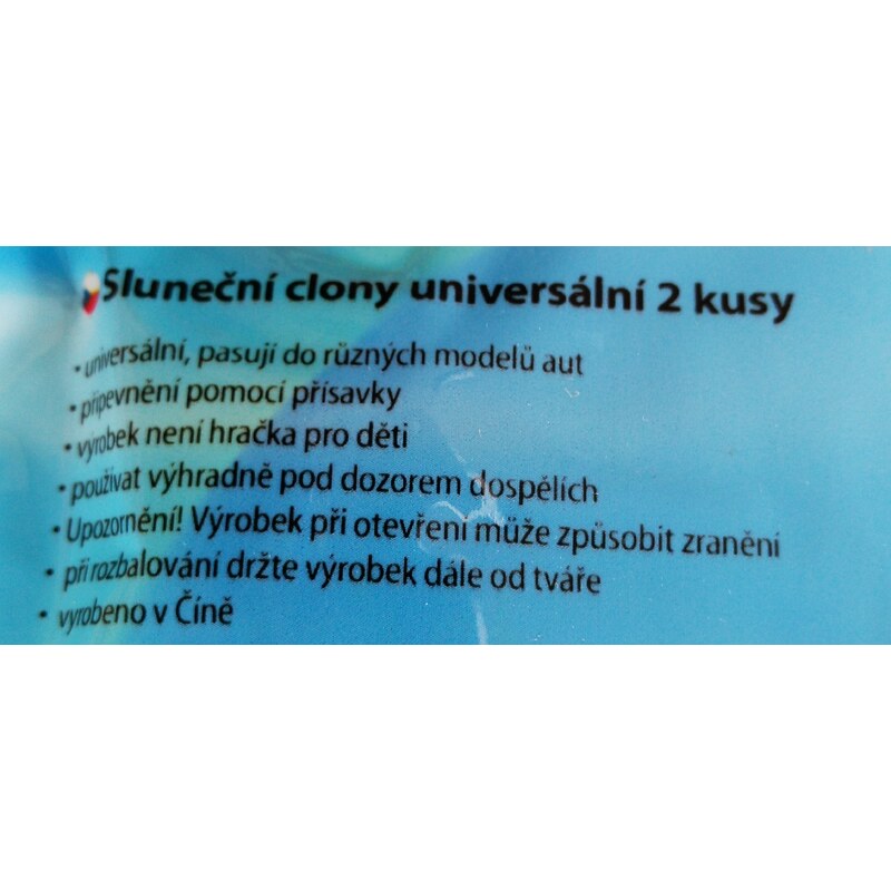 Seven Sluneční clony FROZEN modrozelené do auta 2pack