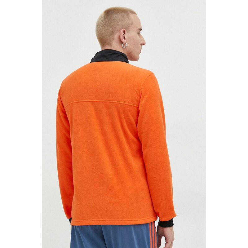 Mikina adidas Originals pánská, oranžová barva, s aplikací