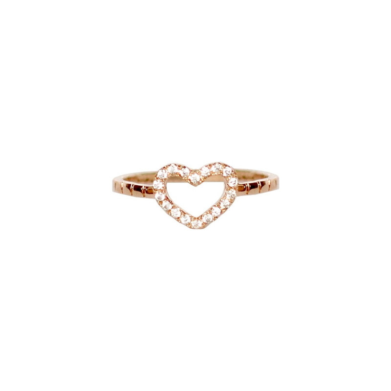 Crystal Ever! jewelry: Zlatý prstýnek Heart Crystal