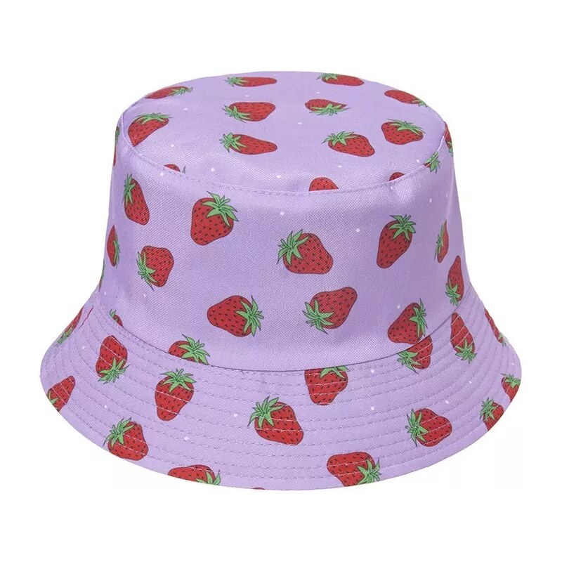 IZMAEL Klobouk Strawberries Fialová