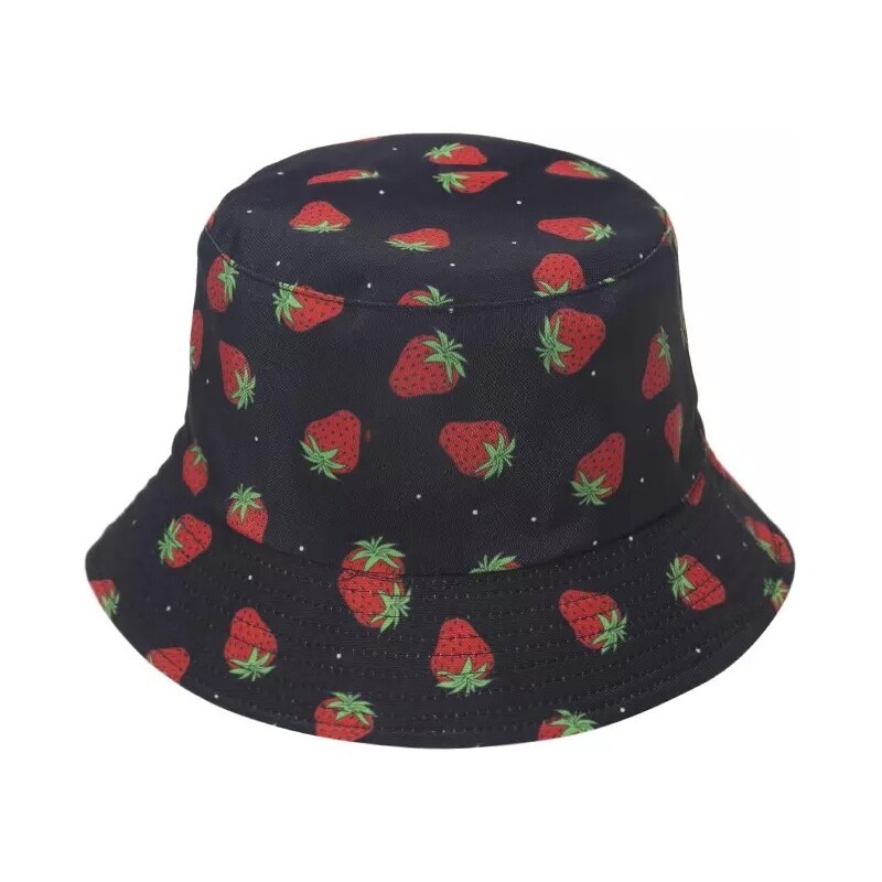 IZMAEL Klobouk Strawberries Černá