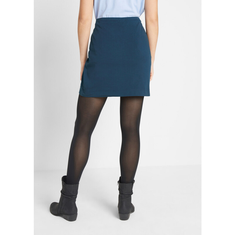 bonprix Strečová sukně ze žerzeje (2 ks v balení) Modrá