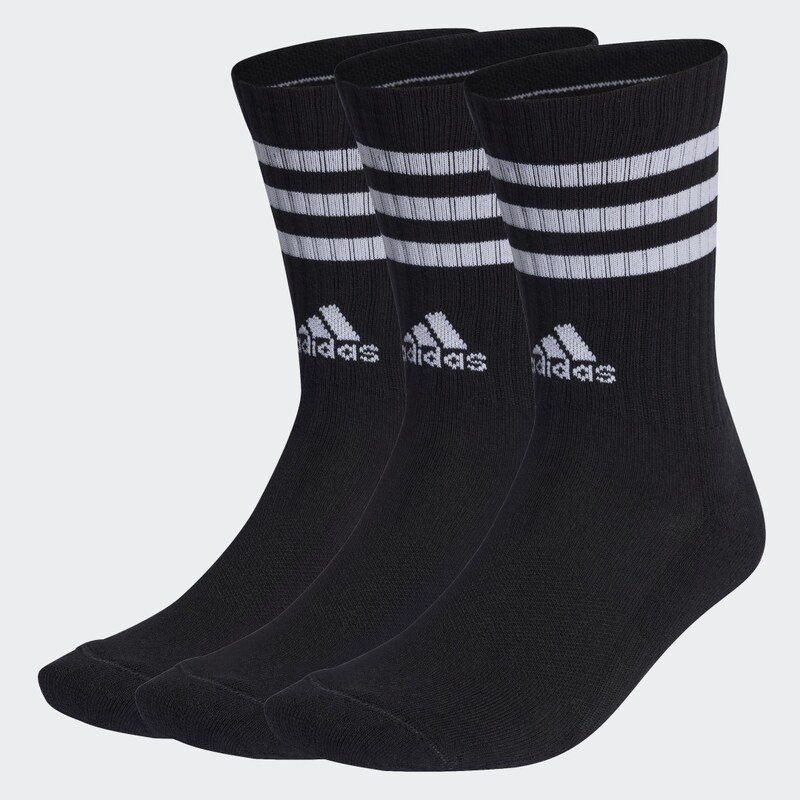 Adidas Ponožky 3-Stripes Cushioned Crew – 3 páry