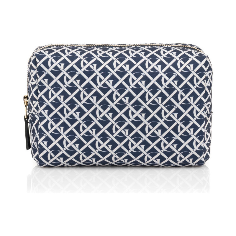 KOSMETICKÁ TAŠKA GANT D1. MONOGRAM PRINT MAKE UP BAG modrá None