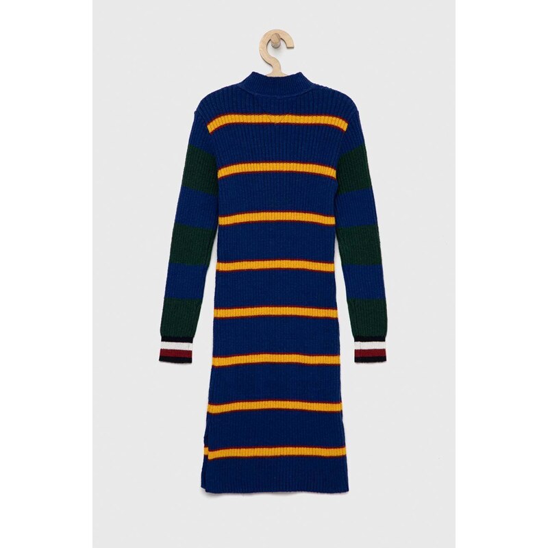 Tommy Hilfiger tmavomodrá barva, midi