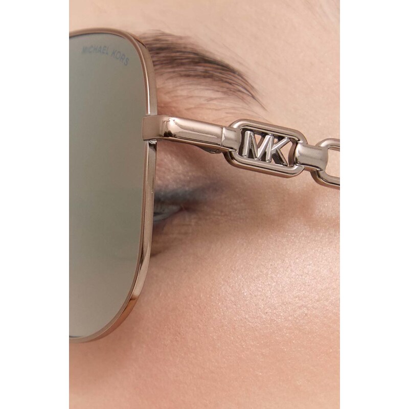 Sluneční brýle Michael Kors CHIANTI dámské, hnědá barva, 0MK1121