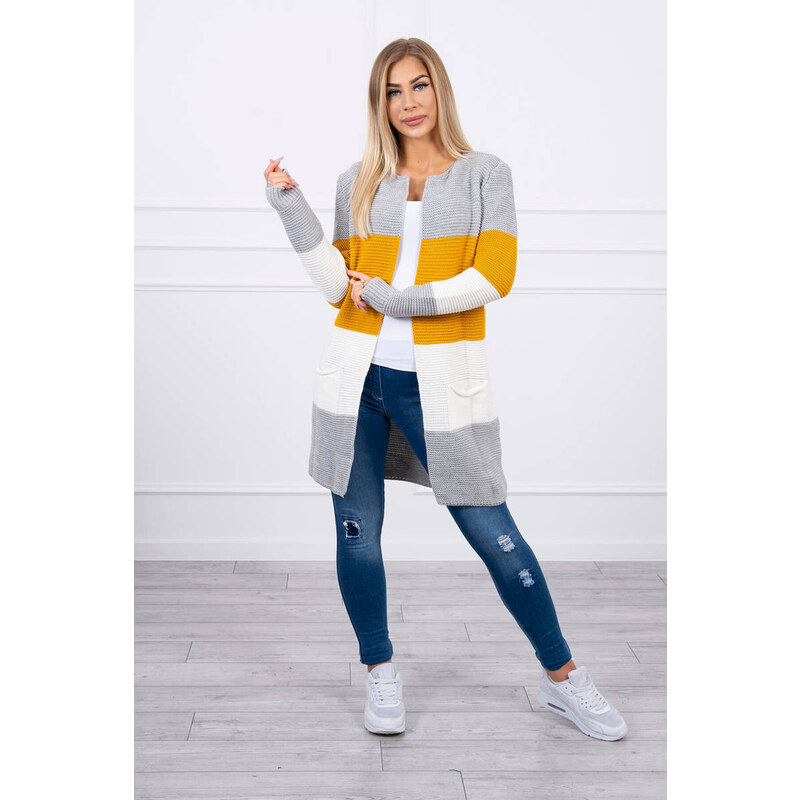 model 18991085 pruhovaný svetr - K-Fashion