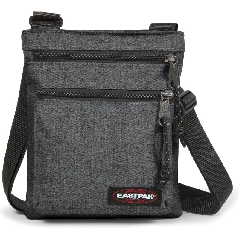 EASTPAK Taška přes rameno Rusher antracitová / rubínově červená