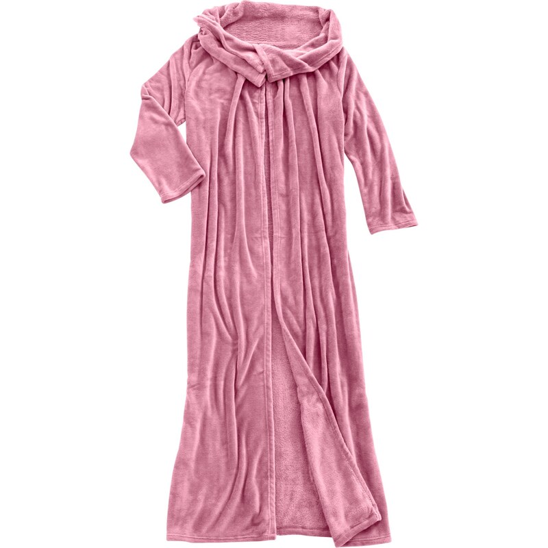 bonprix Měkoučká deka s rukávy Růžová