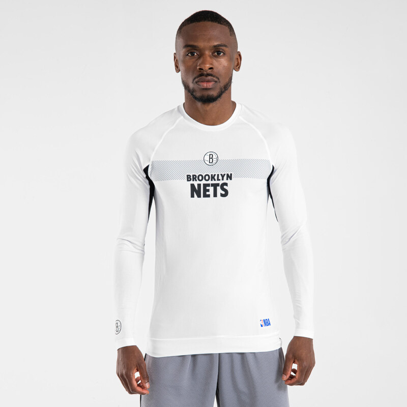 TARMAK Basketbalový spodní dres UT500 NBA Brooklyn Nets bílý