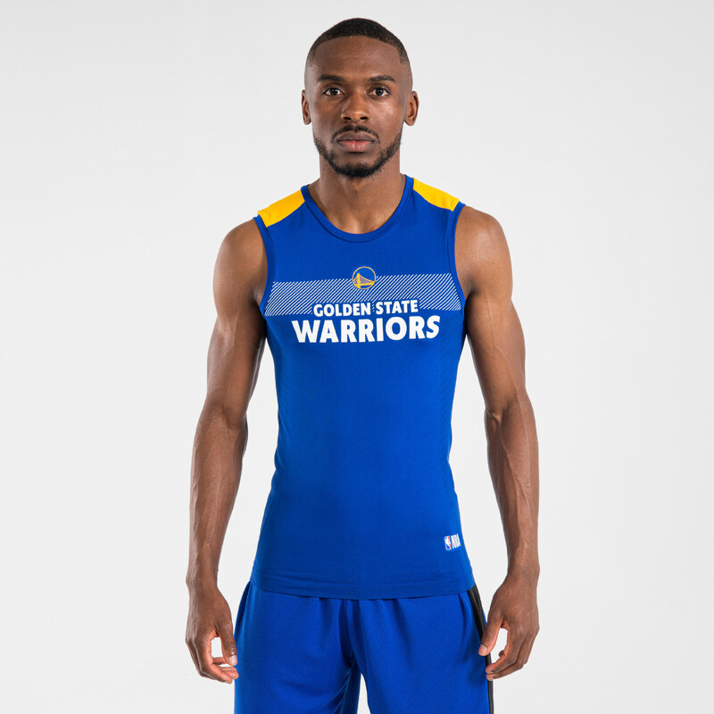 TARMAK Basketbalový spodní dres NBA Warriors UT500 modrý