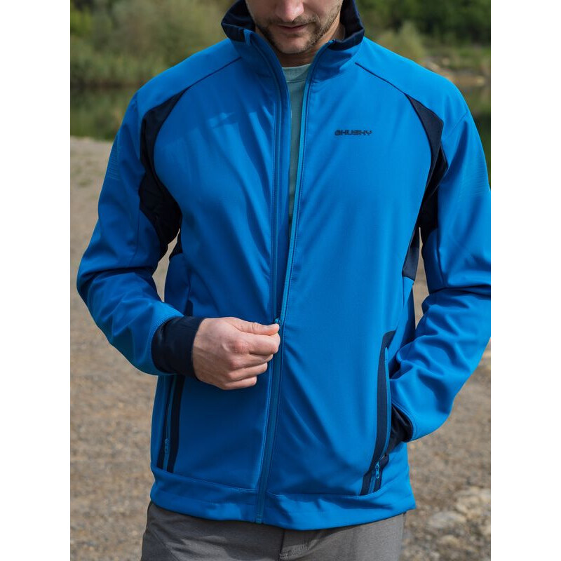 Husky Pánská softshell bunda Scooby blue