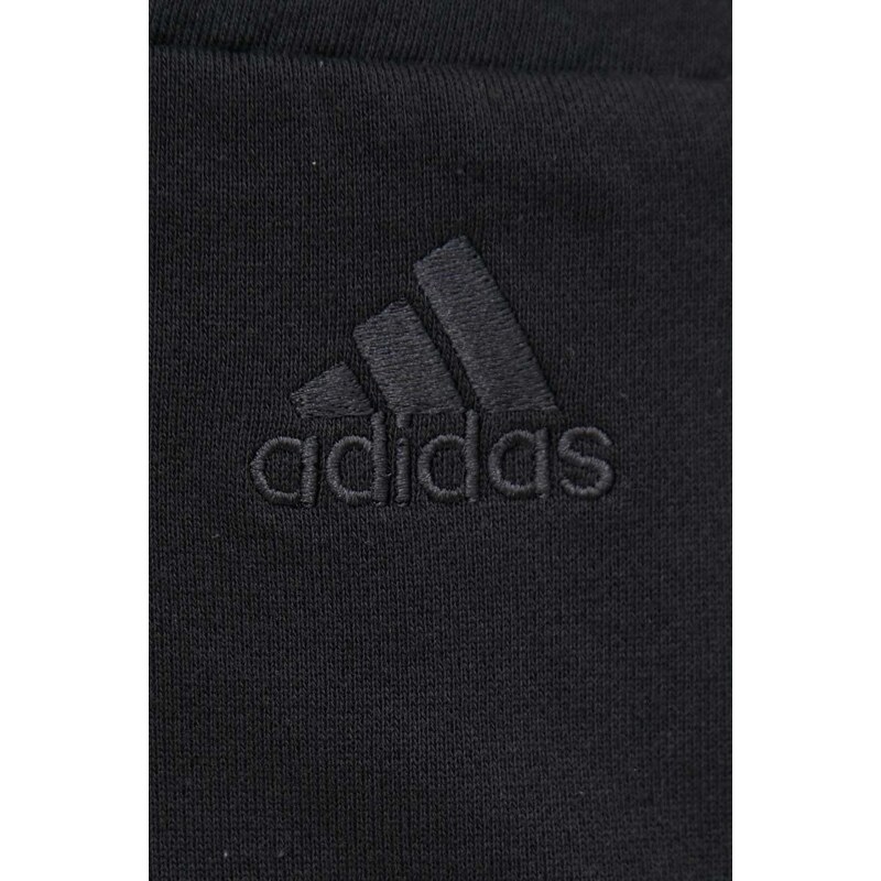 Bavlněné šortky adidas pánské, černá barva, IC9401
