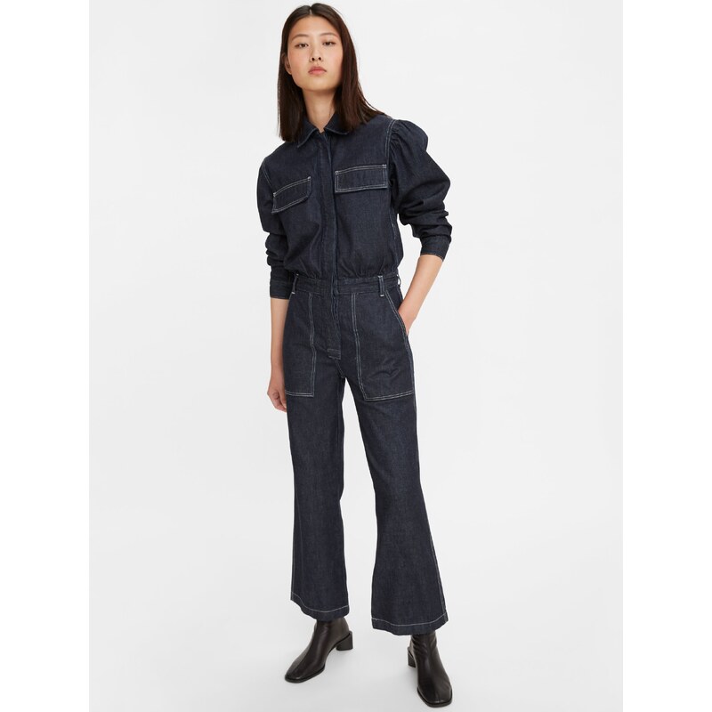 Levi's Tmavě modrý dámský džínový overal Levi's Flight Suit - Dámské