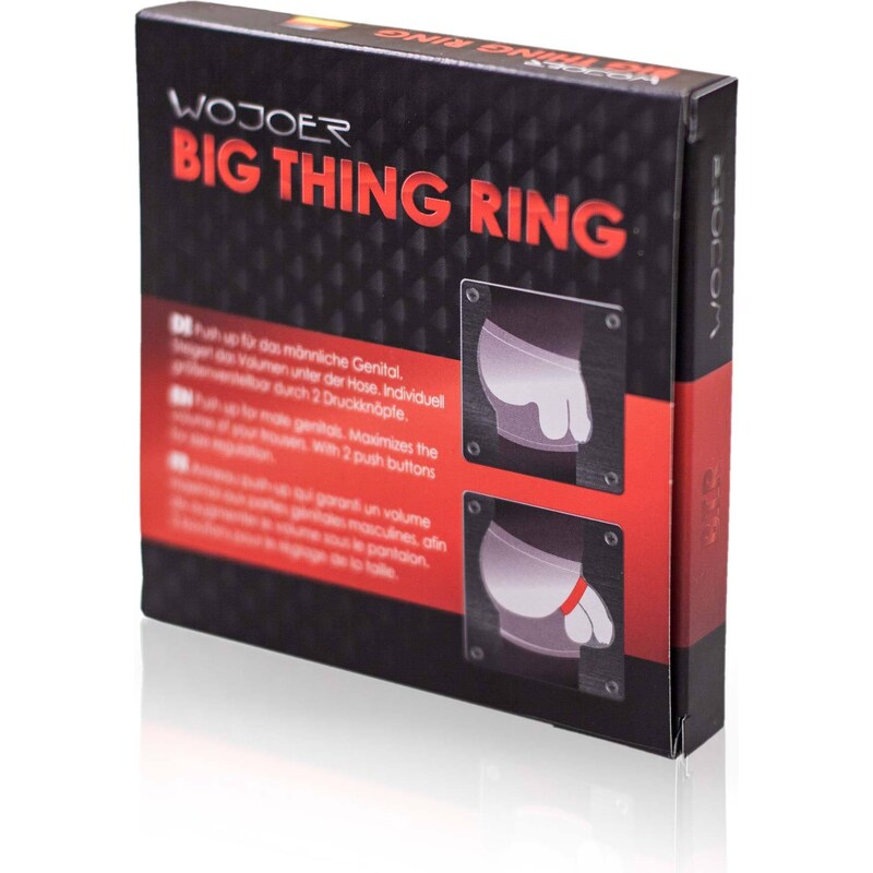 Wojoer BIG THING RING WETLOOK black BTR3