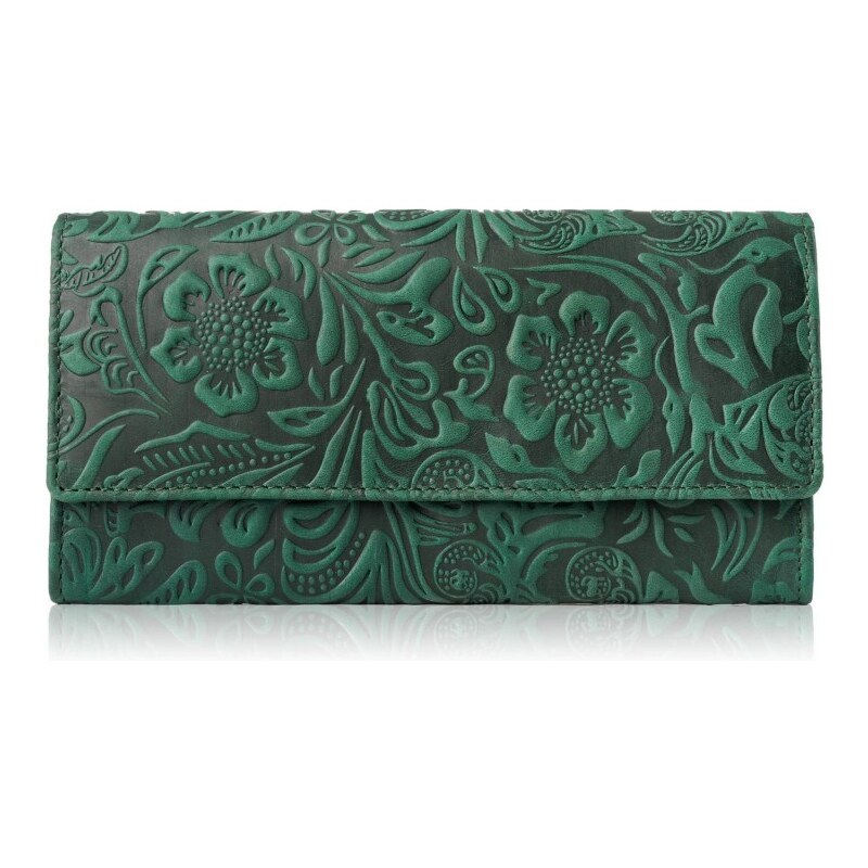 Dámská kožená peněženka Paolo Peruzzi IN-35 zelená