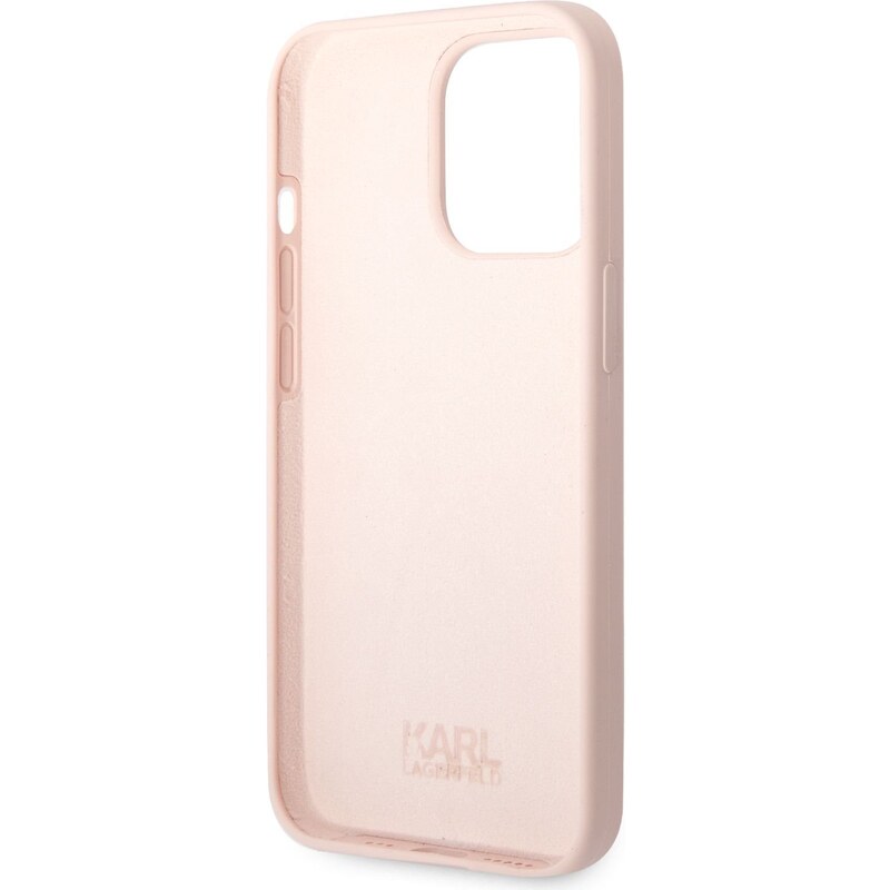 Ochranný kryt pro iPhone 13 Pro MAX - Karl Lagerfeld, Liquid Silicone Choupette NFT Pink