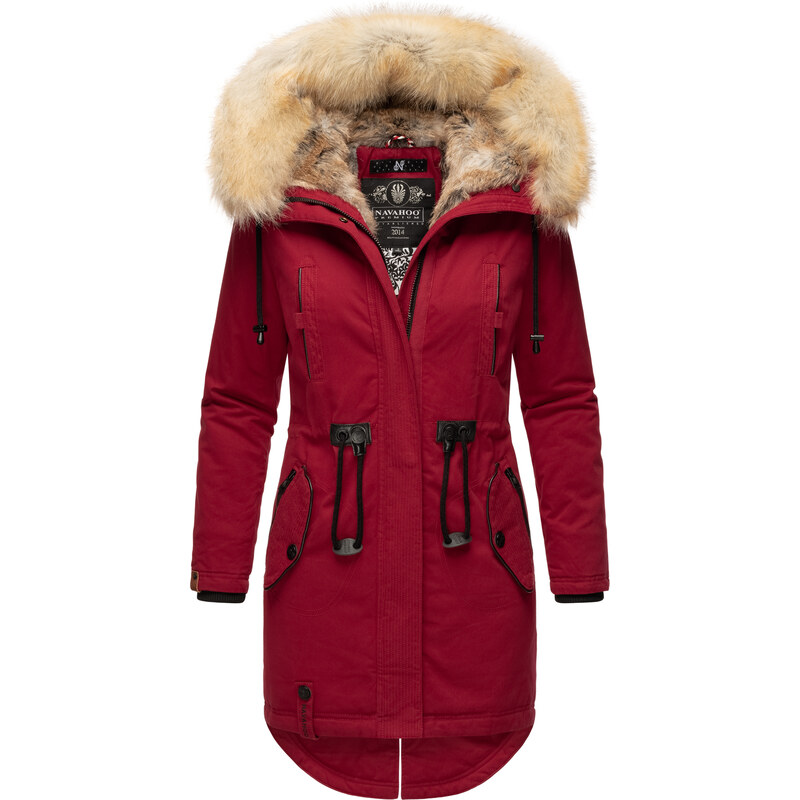 Dámská zimní dlouhá bunda Bombii Navahoo - BLOOD RED