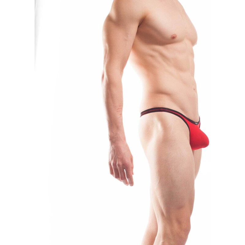 Wojoer Beum STRIPE tanga vulcano red WO-322D15