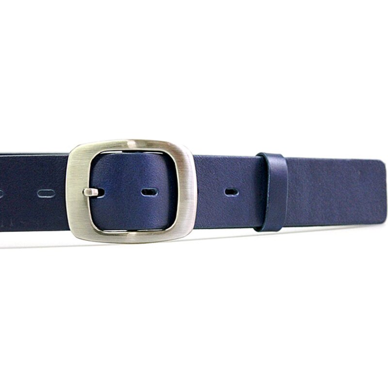 Penny Belts - Jaroměř Modrý kožený dámský opasek 100 cm - Penny Belts