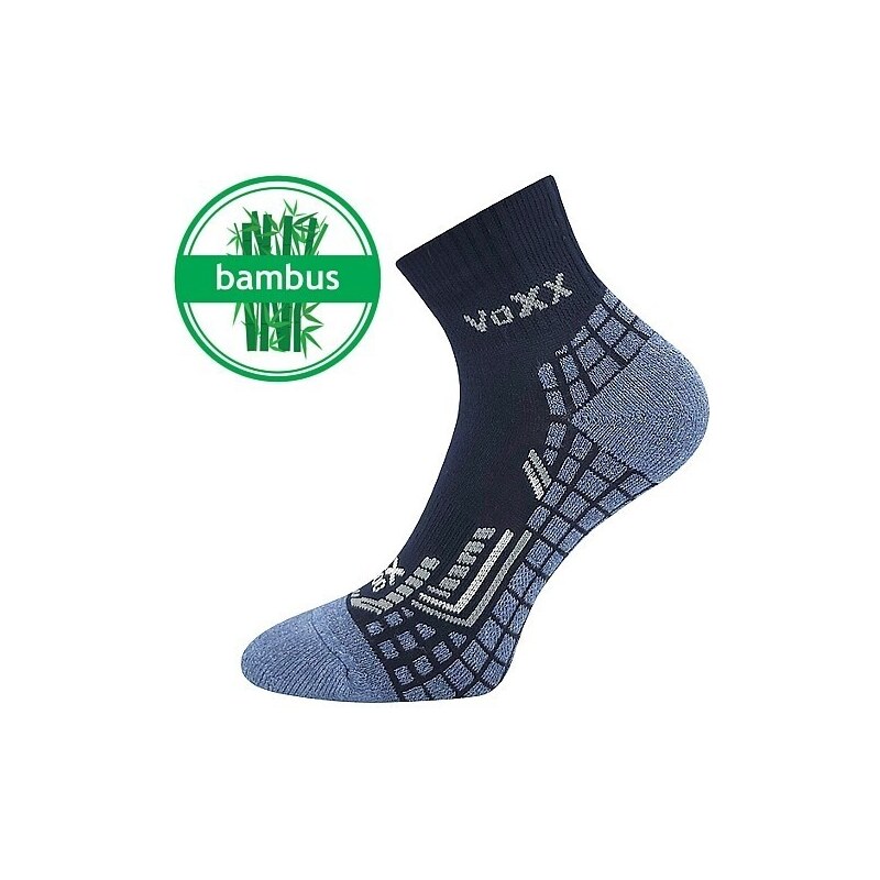 YILDUN kotníkové sportovní bambusové ponožky VoXX tmavě šedá 39-42