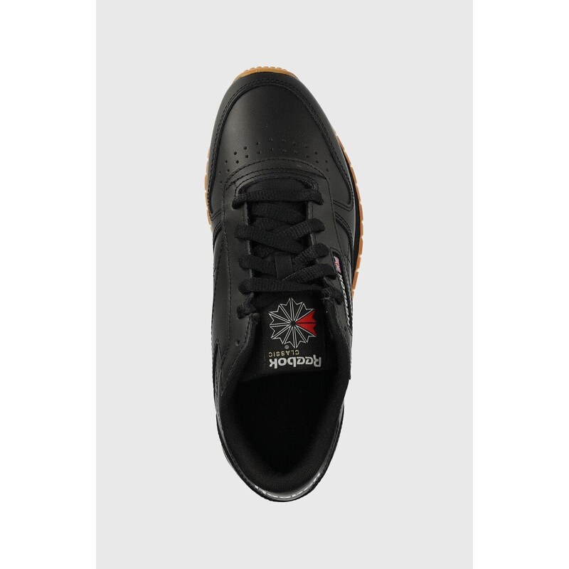 Kožené sneakers boty Reebok Classic CLASSIC LEATHER černá barva, GY0961.100008498