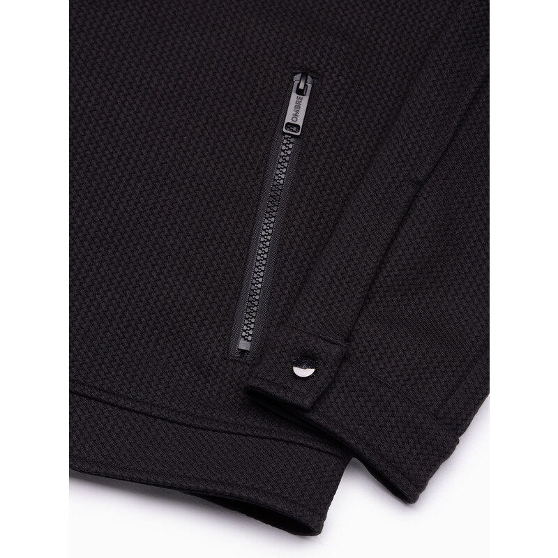 Ombre Clothing Pánská přechodová bunda - černá C453
