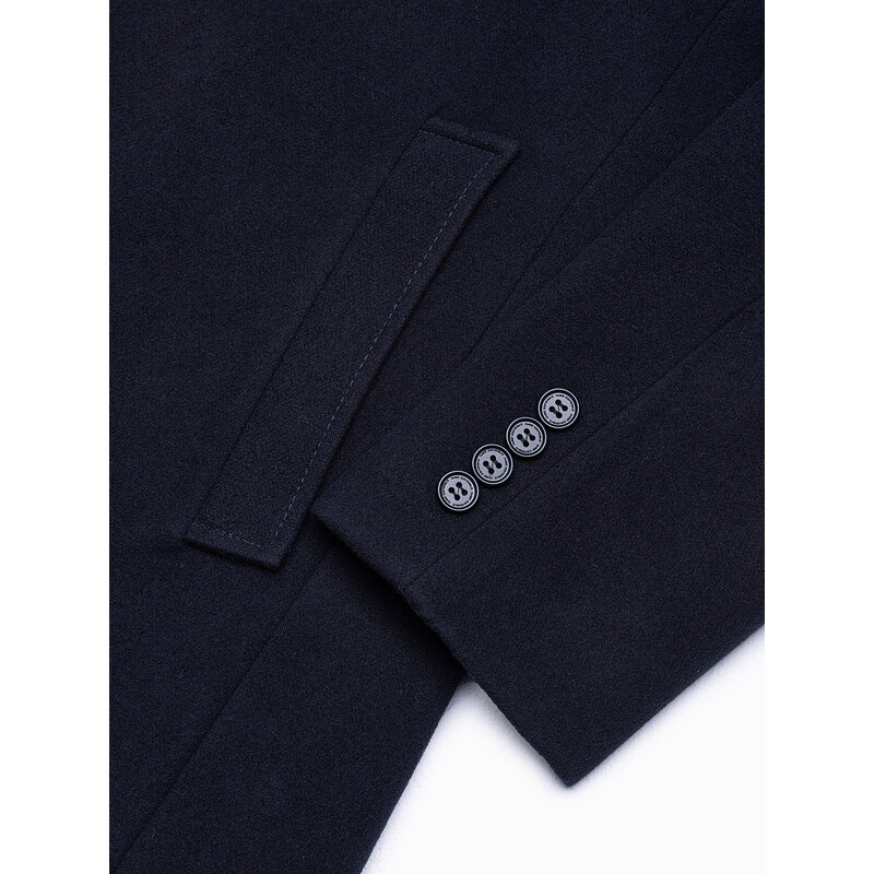 Ombre Clothing Pánský kabát - námořnická modrá C536