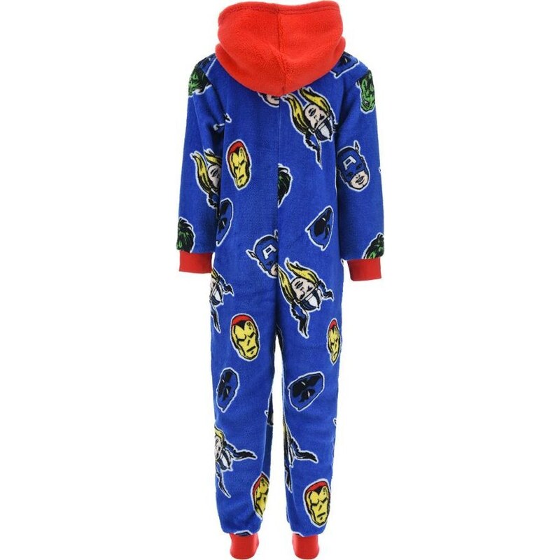 AVENGERS MODRO-ČERVENÉ "ONESIE" PYŽAMO Modrá