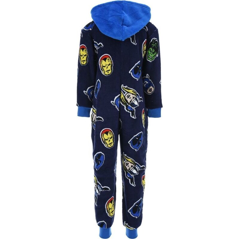 AVENGERS TMAVĚ MODRÉ "ONESIE" PYŽAMO Tmavě modrá