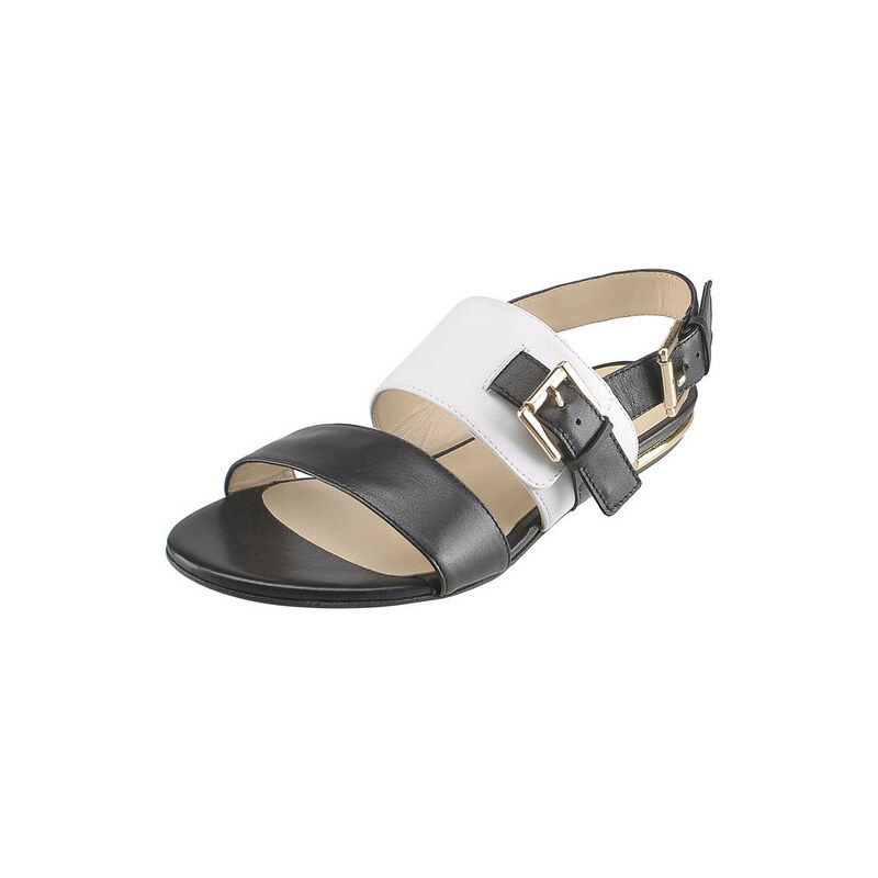 Černo-bílé sandály Solo Femme 42816-01-E02