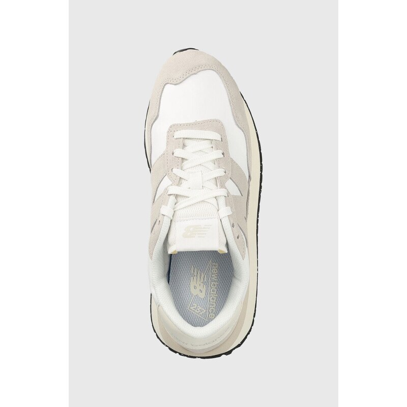 Kožené sneakers boty New Balance MS237SE šedá barva, MS237SE-7SE