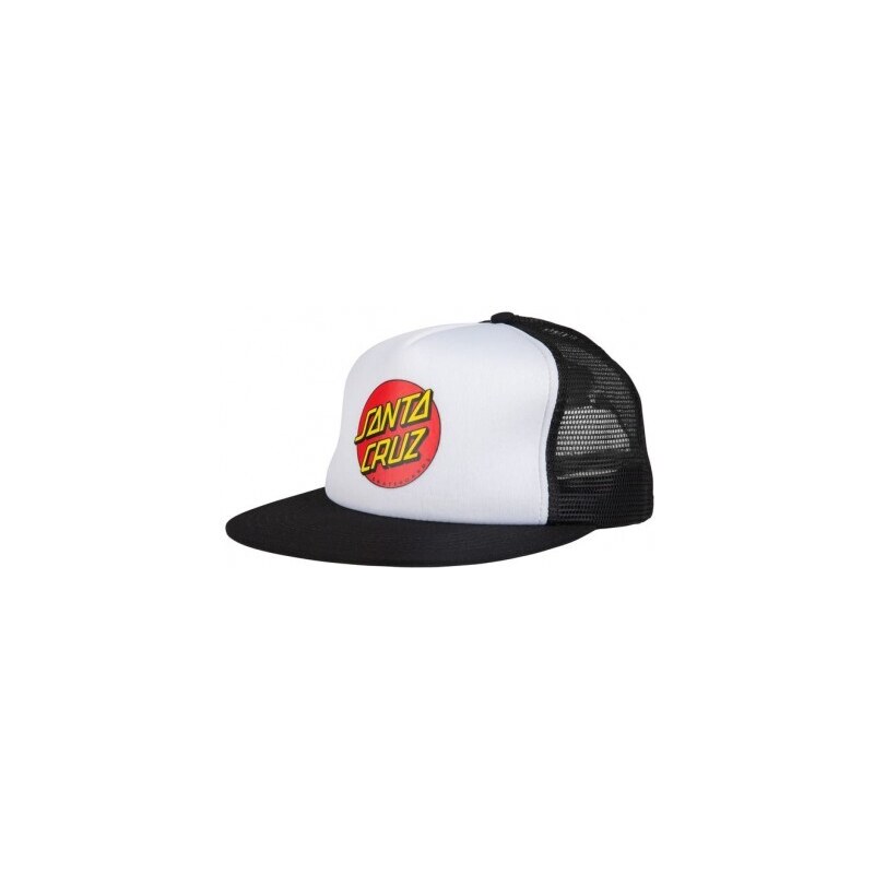 Santa Cruz Classic Dot Mesh Cap bílá / černá UNI