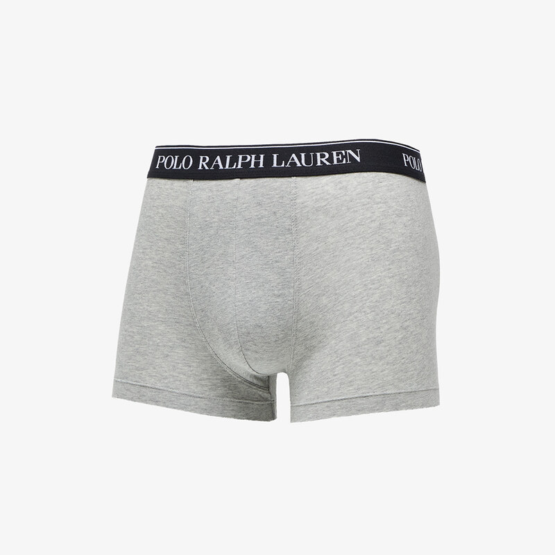 Boxerky Ralph Lauren Stretch Cotton Classic Trunks Grey/ White/ Black