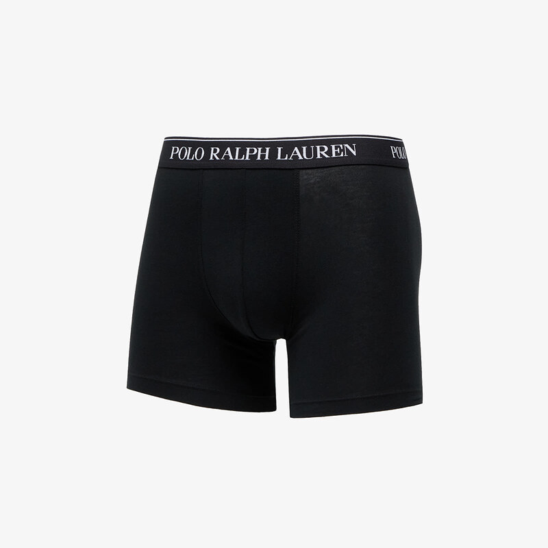 Boxerky Ralph Lauren Stretch Cotton Boxer Briefs 3-Pack Black