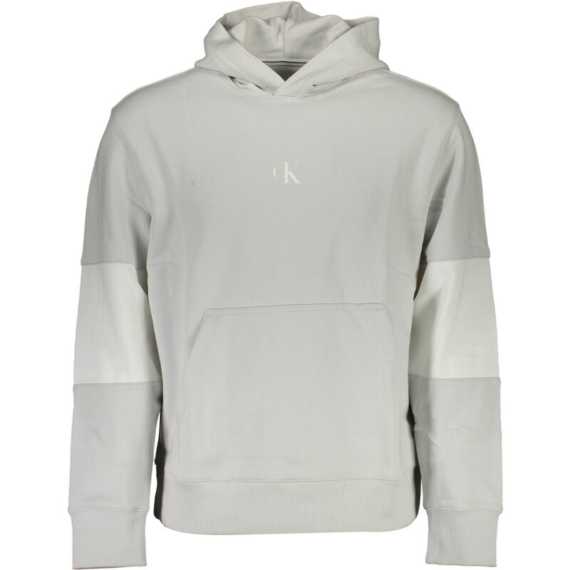 Calvin Klein šedá mMikina s kapucí