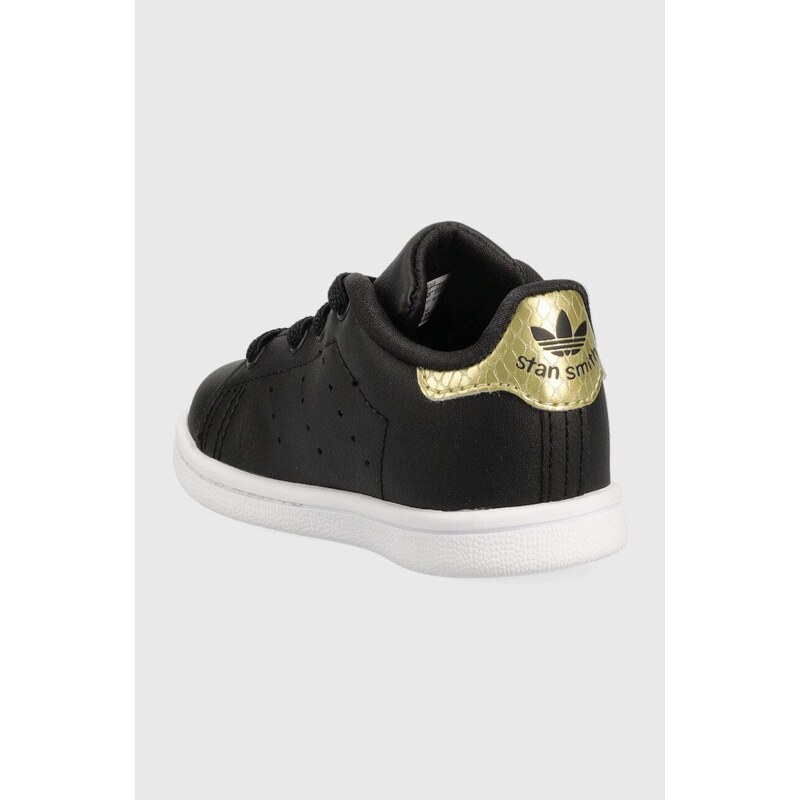 Dětské sneakers boty adidas Originals Stan Smith El I černá barva