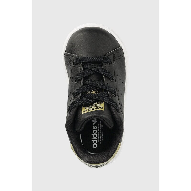 Dětské sneakers boty adidas Originals Stan Smith El I černá barva