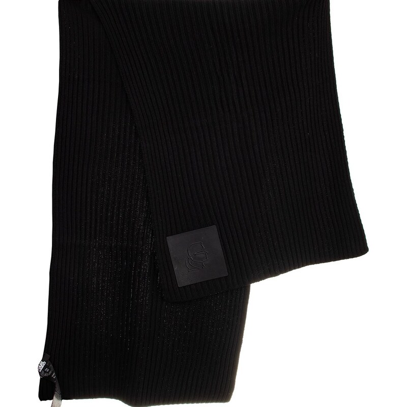 Karl Lagerfeld pánská černá šála s vytlačeným logem