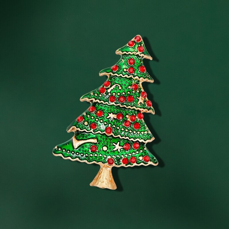 Éternelle Vánoční brož se zirkony Christmas Tree 10 - vánoční stromeček