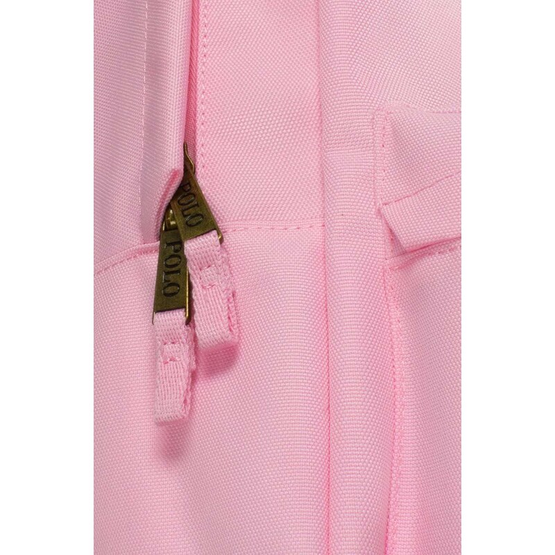 Dětský batoh Polo Ralph Lauren růžová barva, velký, hladký