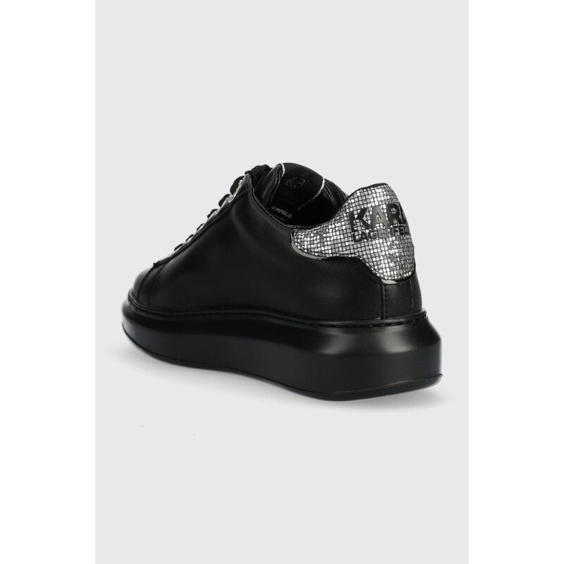 Kožené sneakers boty Karl Lagerfeld KAPRI černá barva, KL62510A