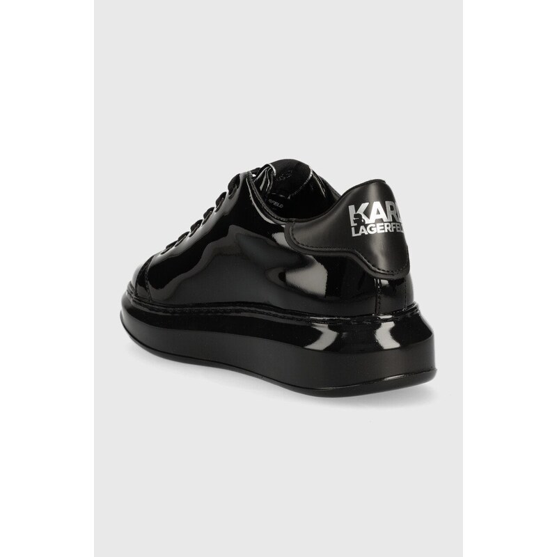 Kožené sneakers boty Karl Lagerfeld KL62539S KAPRI černá barva