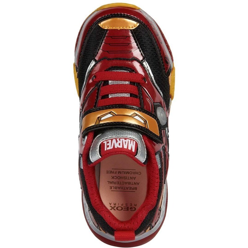 Dětské sneakers boty Geox x Marvel červená barva